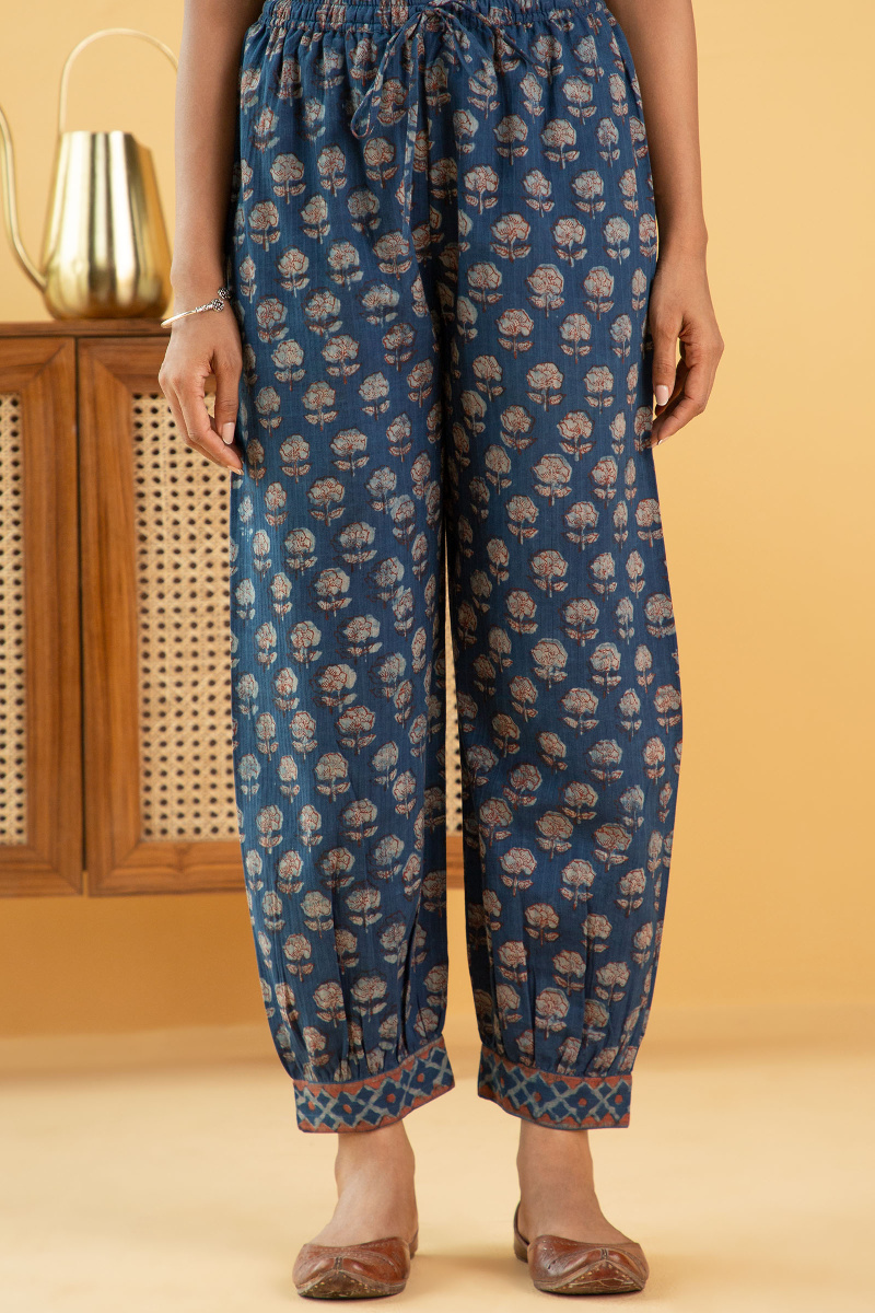 Akola Block Printed Cotton Izhaar Pants