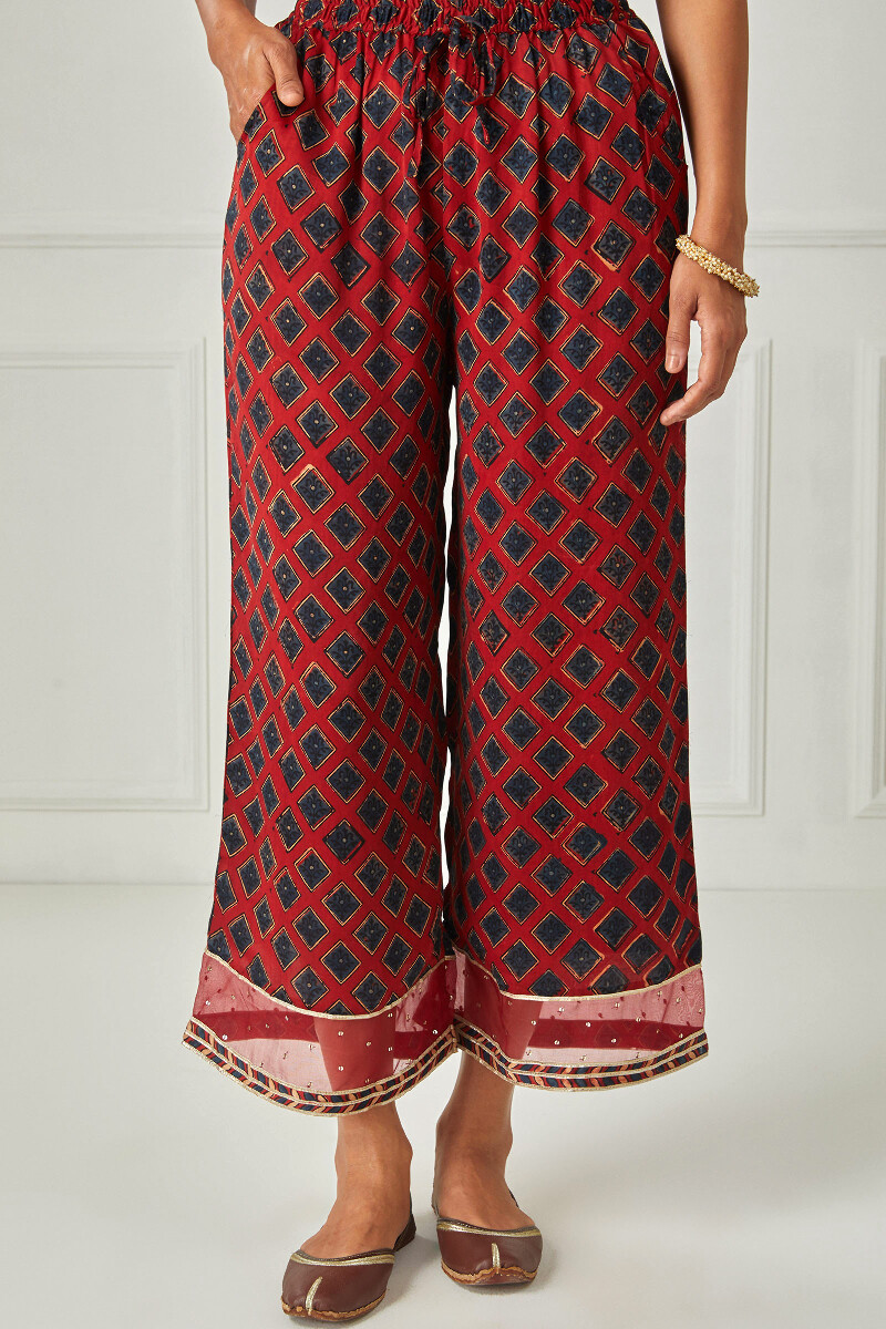 Ajrak Block Printed Modal Farsi 
