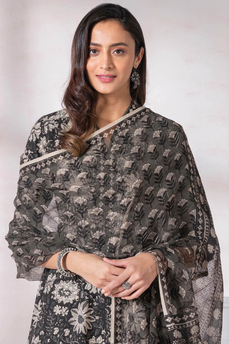 Bagru Block Printed Kota Dupatta