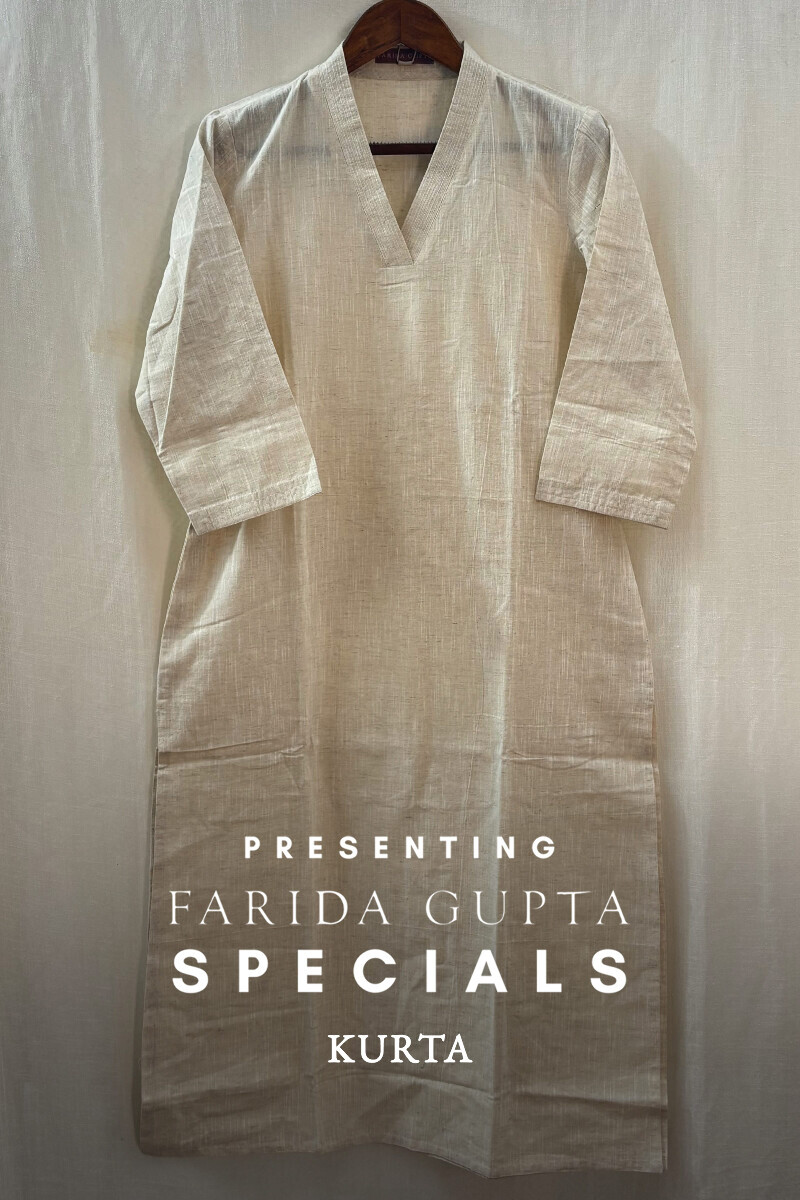 Handcrafted Cotton Straight Kurta