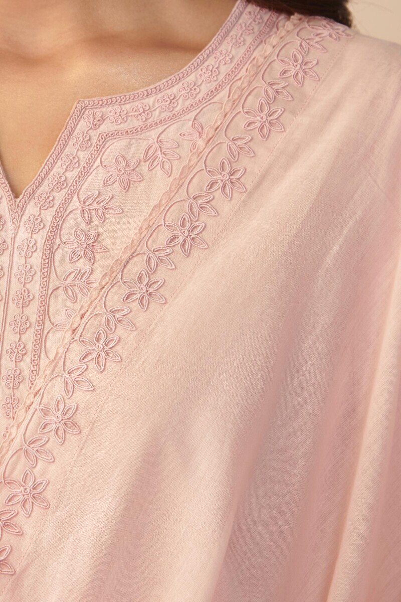 Pink Handcrafted Cotton Dupatta