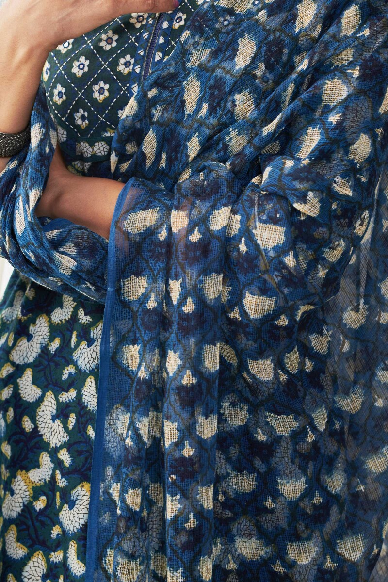 Bagru Block Printed Kota Dupatta