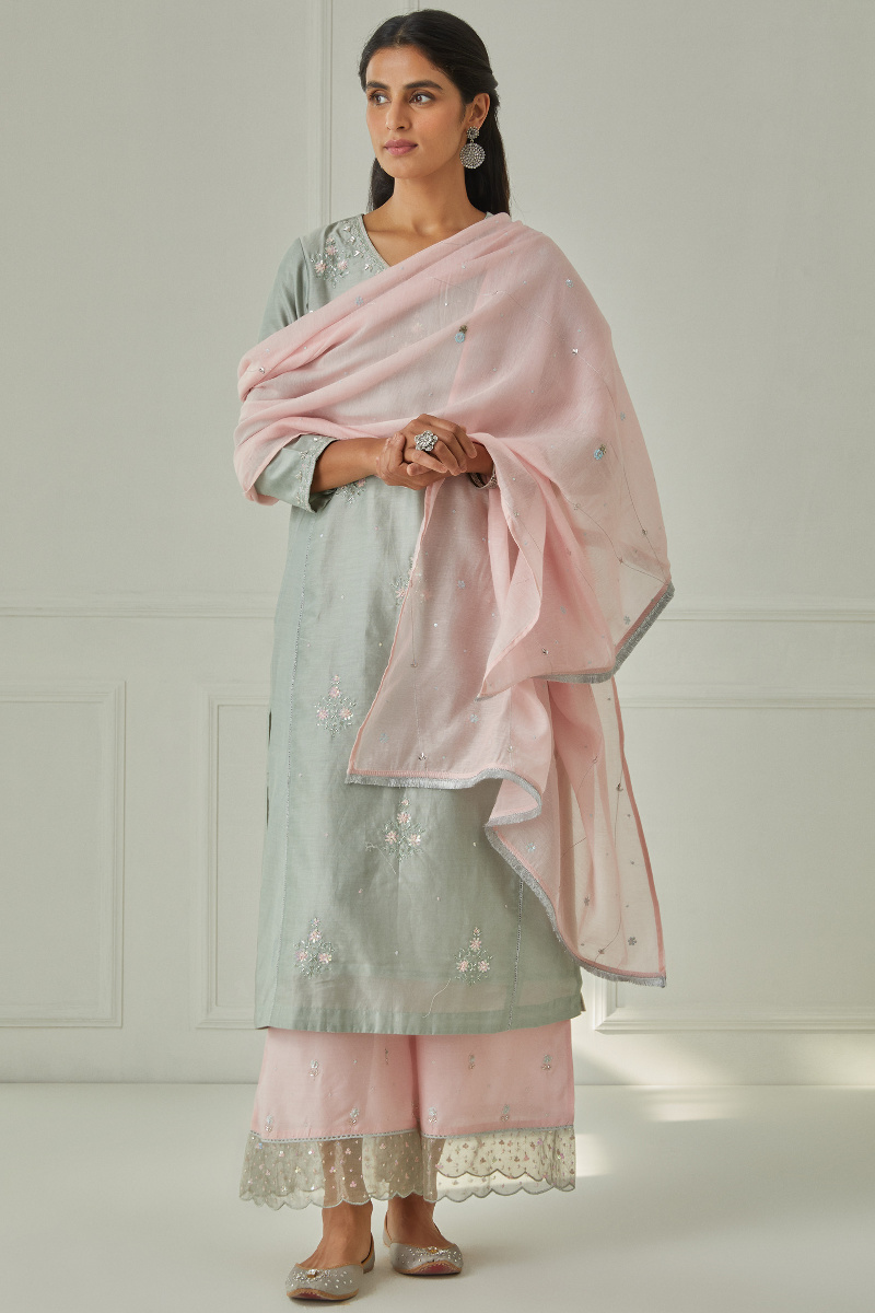 Pink Handcrafted Modal Palazzo