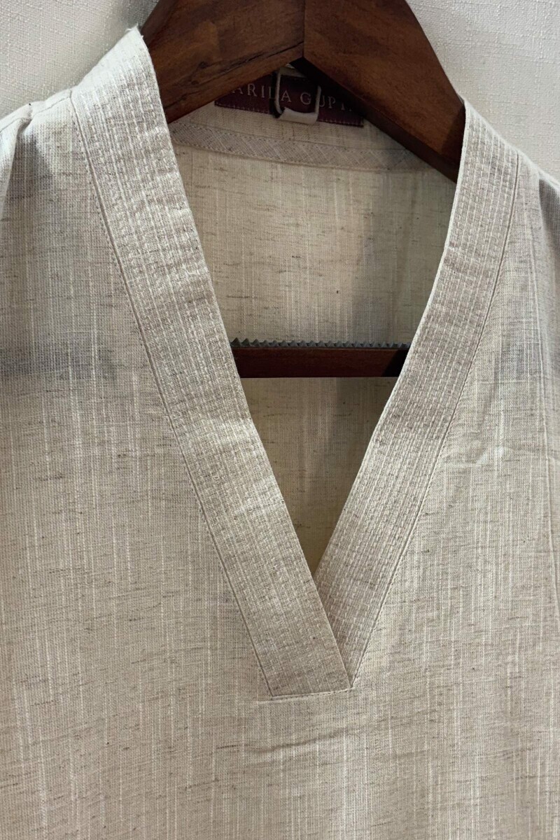Handcrafted Cotton Straight Kurta