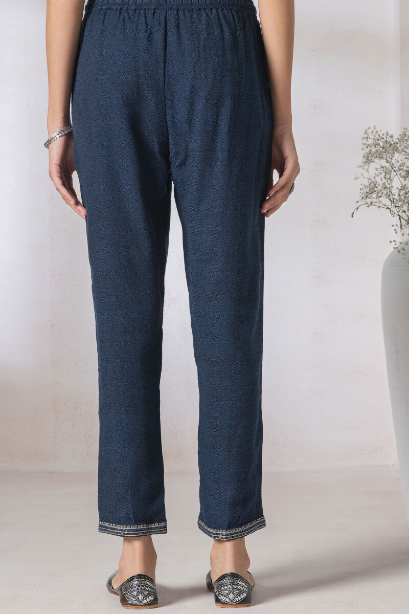 Indigo Handcrafted Handloom Narrow Pants