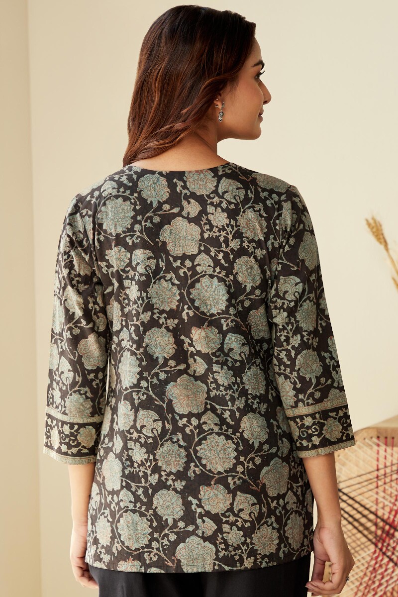 Akola Hand Block-Printed Cotton Top