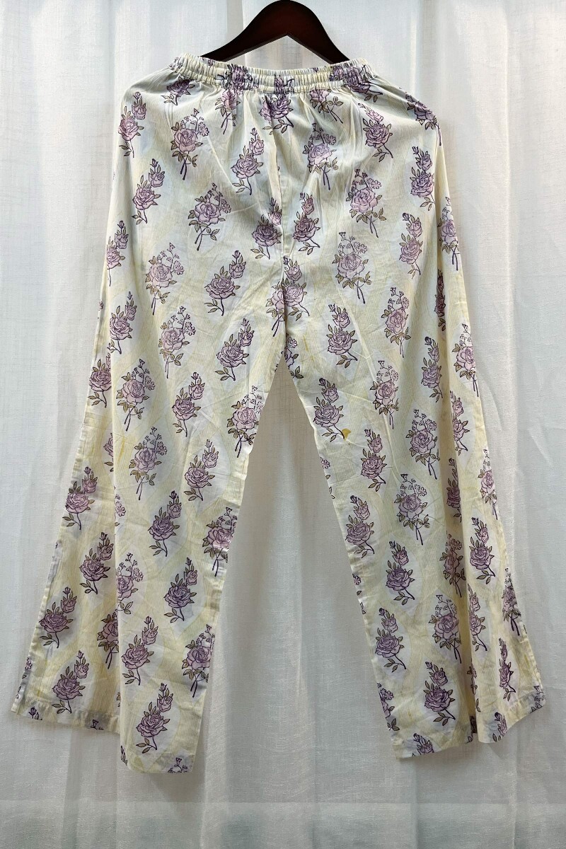 FG Specials: 1 Of 1- Pink Hand Block-Printed Modal Loungewear Set