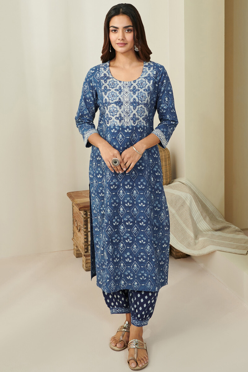 Indigo women's straight kurta top