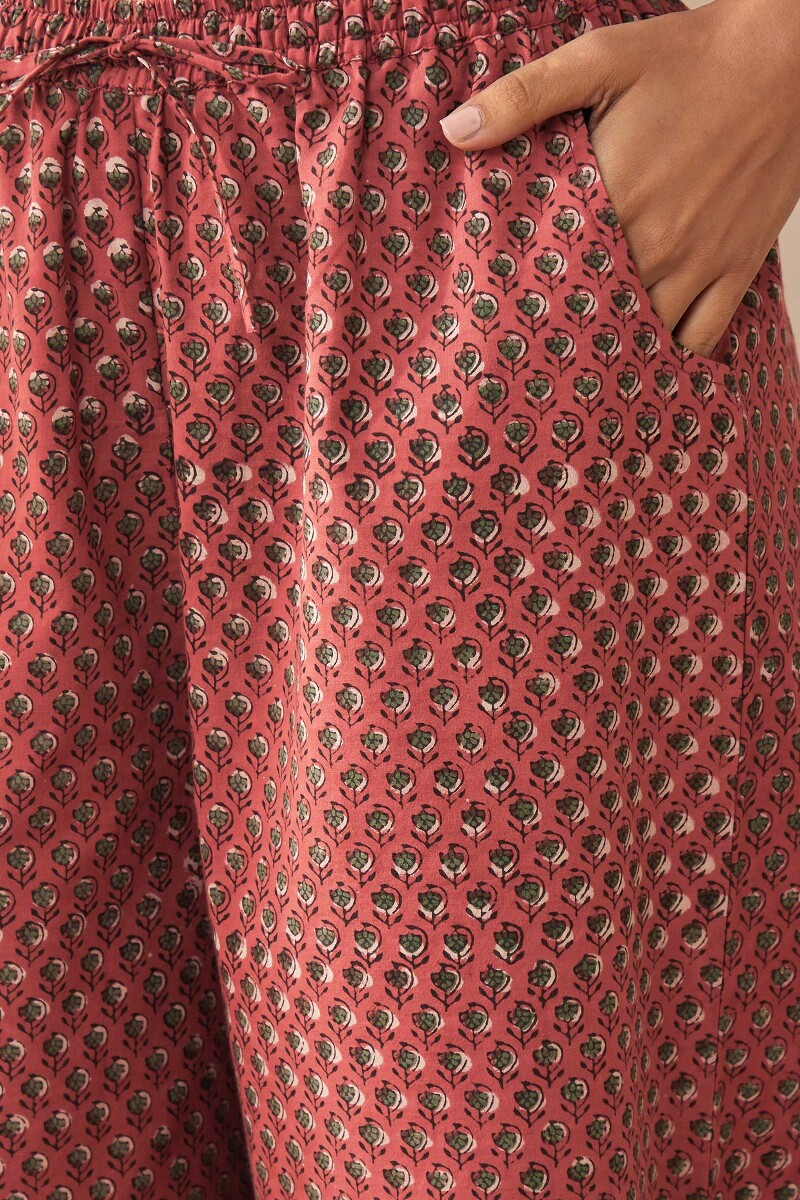 Bagru Hand Block-Printed Cotton Farsi