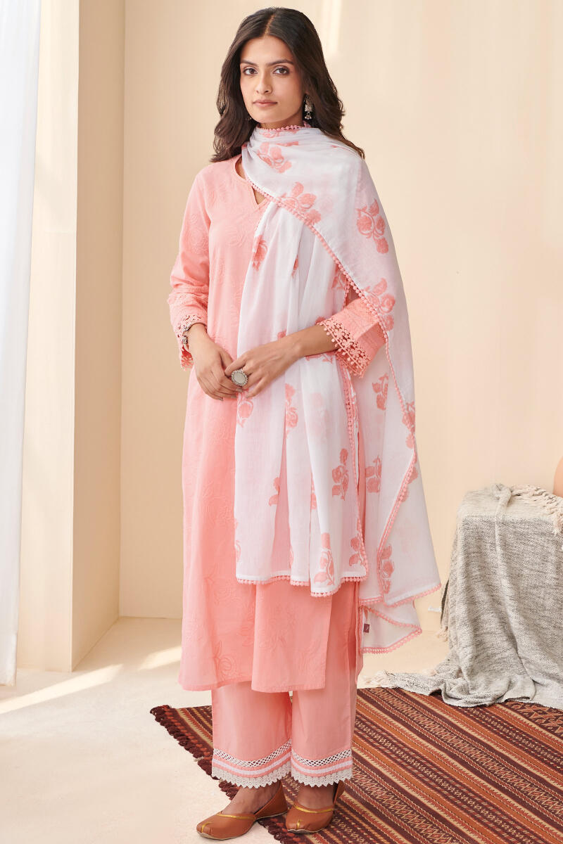 Pink Handcrafted Cotton Farsi