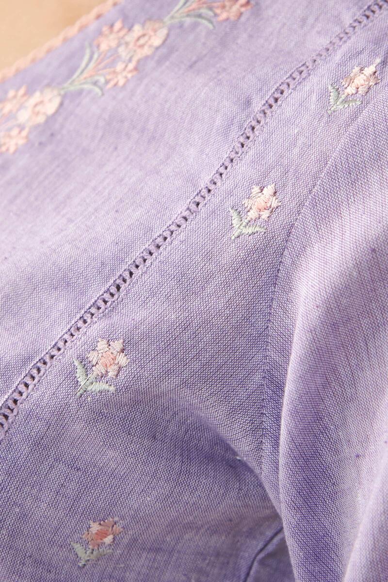 Purple Handcrafted Cotton Top