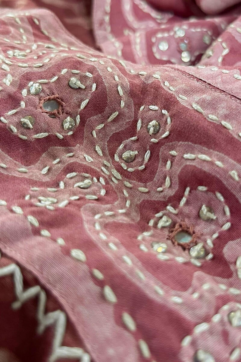 Pink Hand Block Printed Straight Modal Kurta