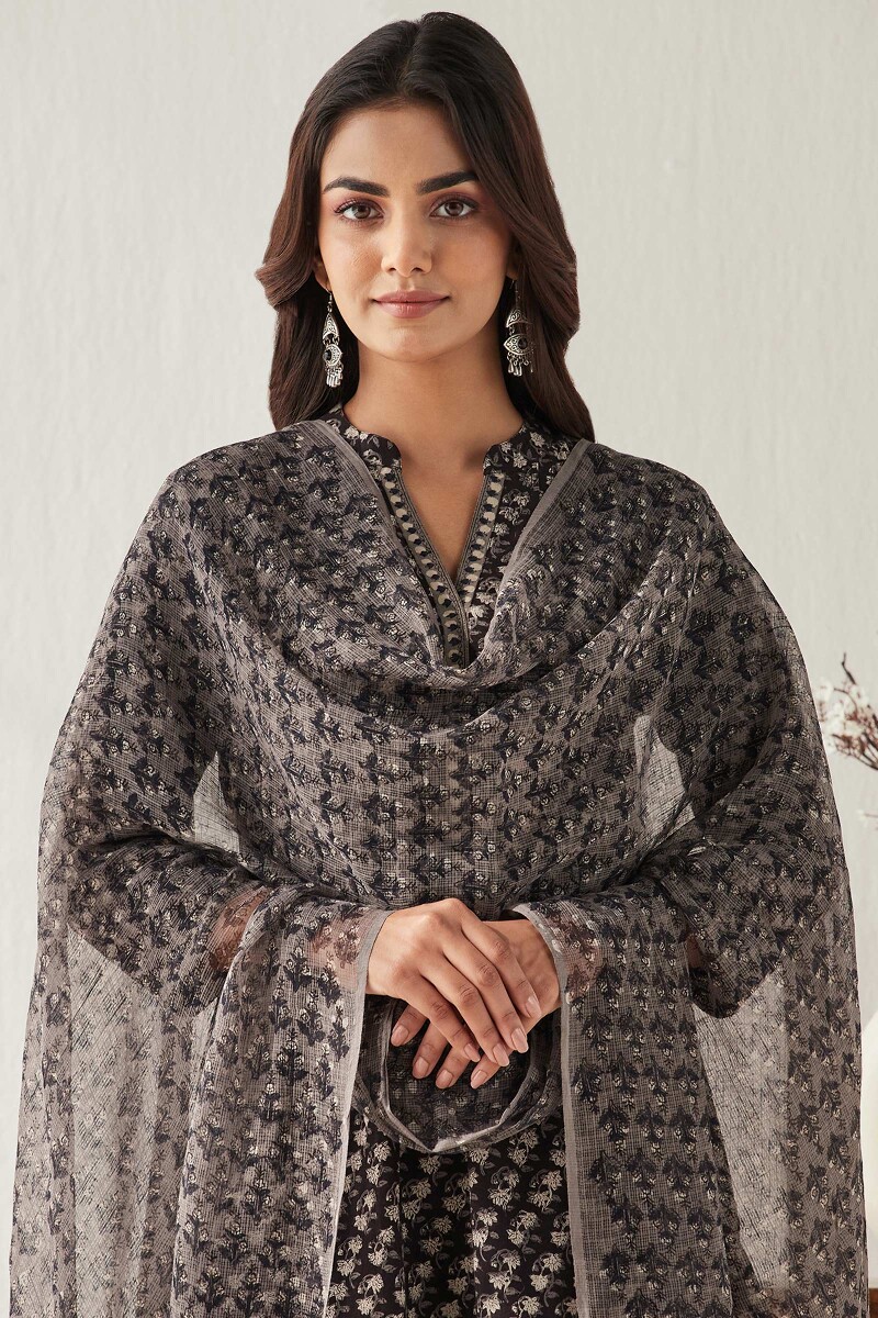 Bagru Hand Block Printed Kota Dupatta