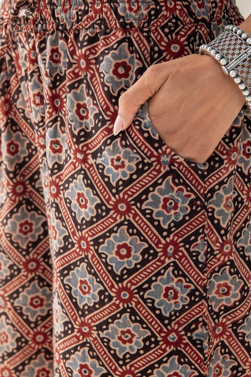 Ajrak Hand Block Printed Cotton Farsi