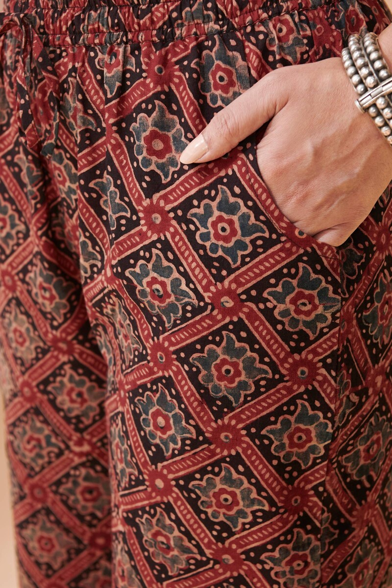 Ajrak Block Printed Cotton Farsi