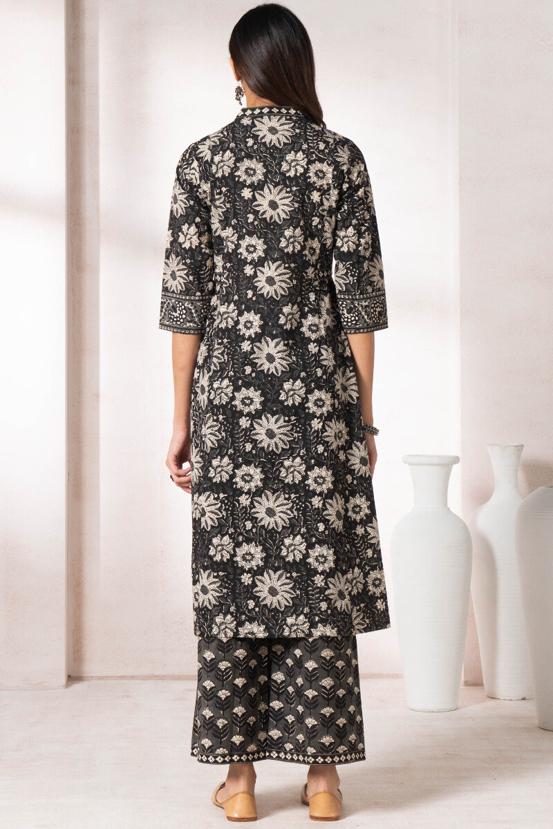 Bagru Block Printed A-Line Cotton Kurta