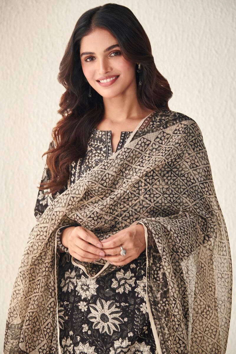 Bagru Block Printed Kota Dupatta