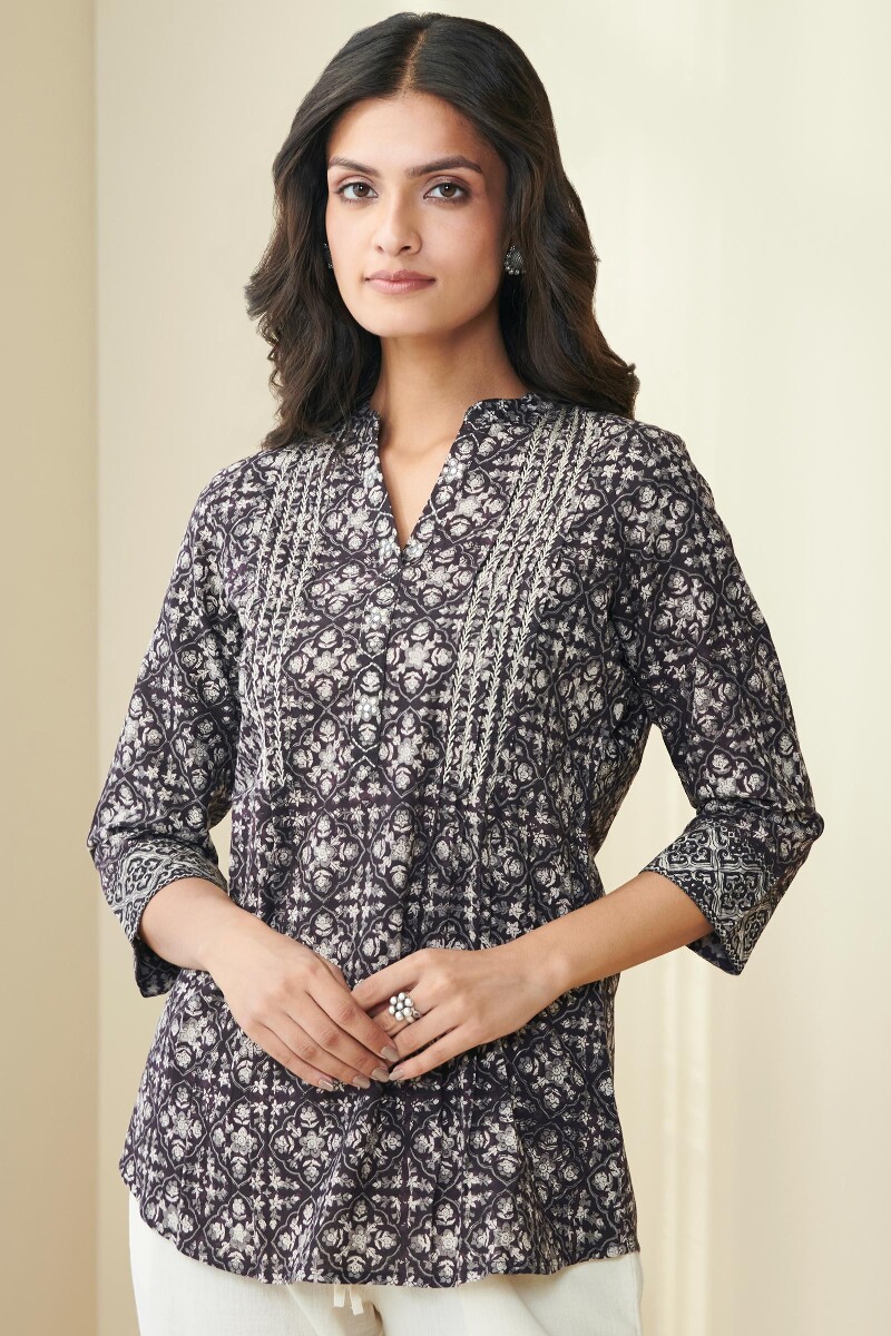 Bagru Hand Block Printed Cotton Top