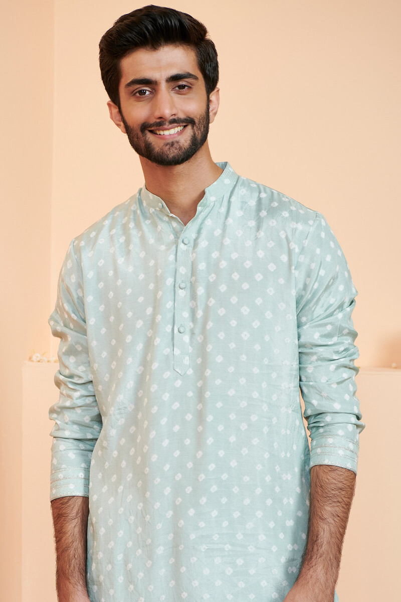 Blue Printed Modal Kurta