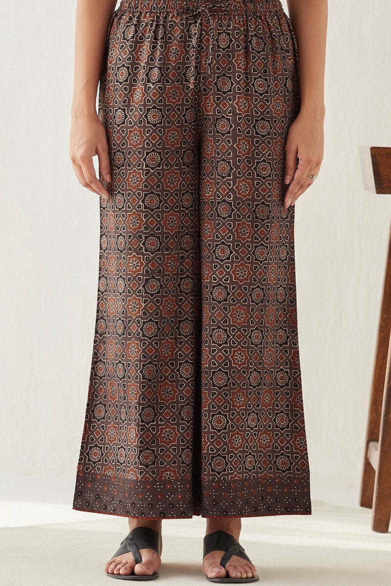 Ajrak Hand Block Printed Cotton Palazzos