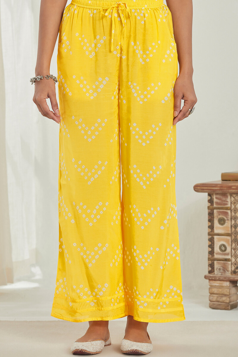 Yellow Printed Modal Farsi