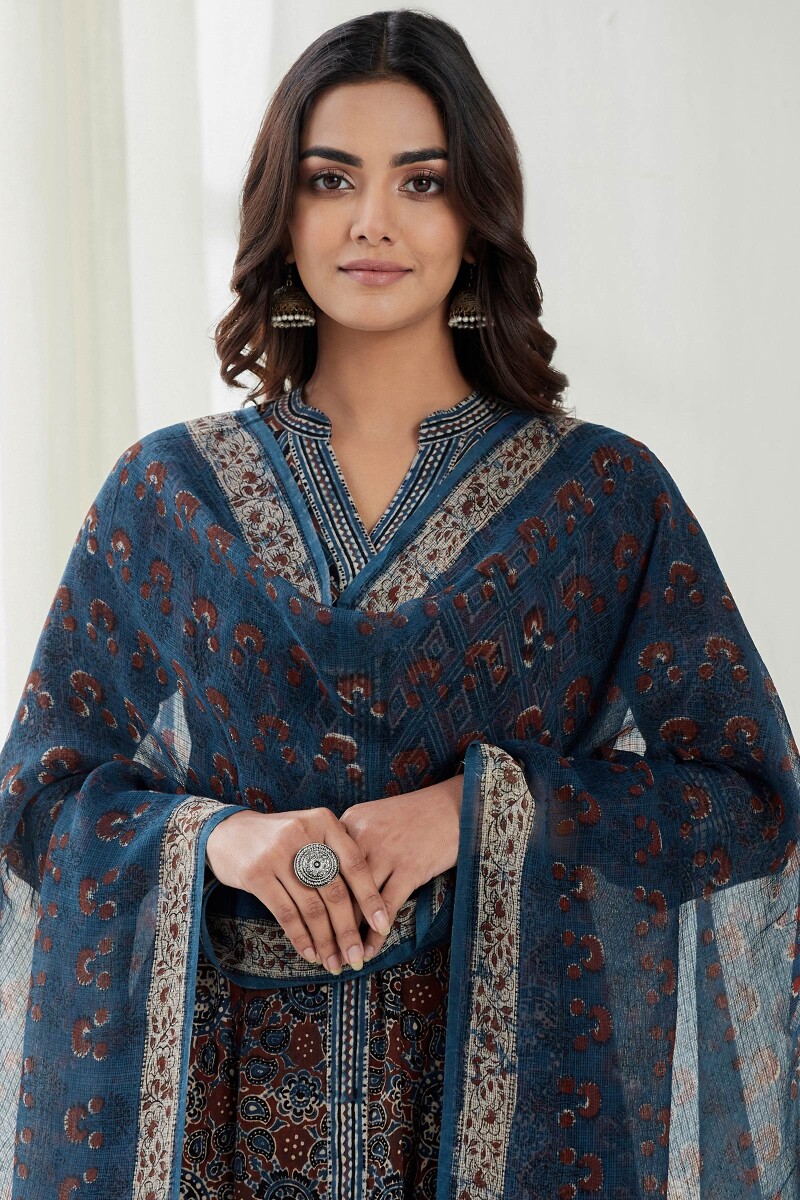 Bagru Hand Block Printed Kota Dupatta