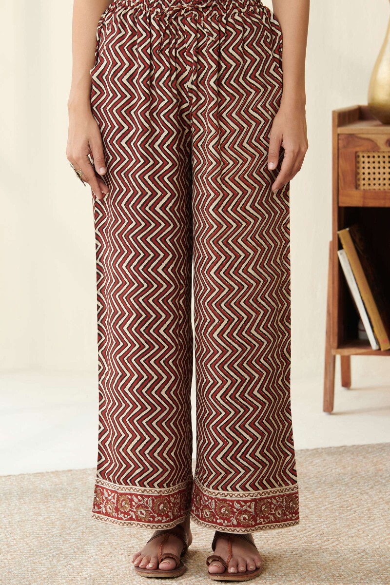 Bagru Hand Block Printed Modal Viscose Farsi Pants