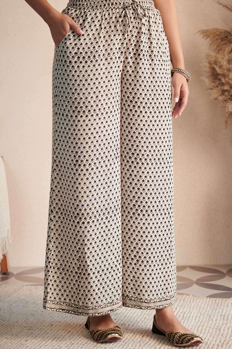 Bagru Hand Block-Printed Modal Palazzo
