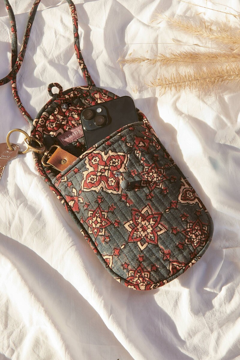 Ajrak Hand Block-Printed Cotton Sling Bag