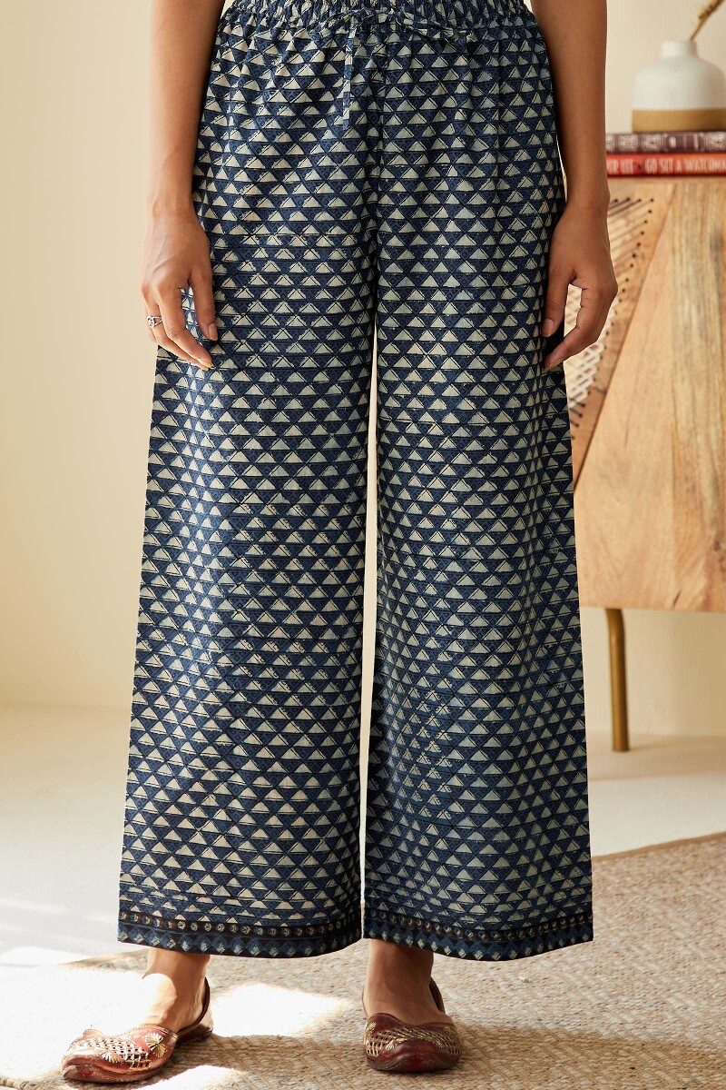 Bagru Hand Block-Printed Cotton Farsi