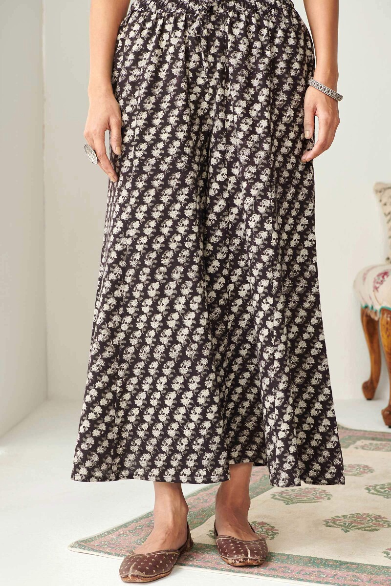 Bagru Hand Block-Printed Cotton Sharara
