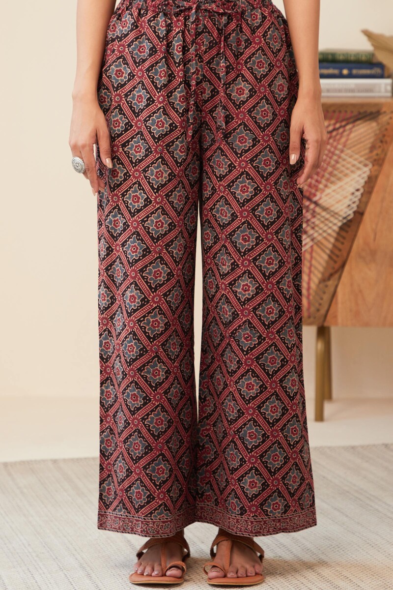 Ajrak Hand Block-Printed Cotton Farsi
