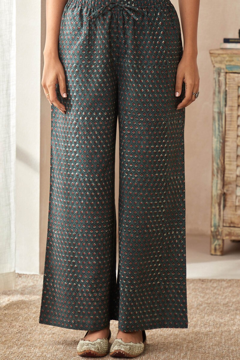 Bagru Hand Block-Printed Cotton Farsi