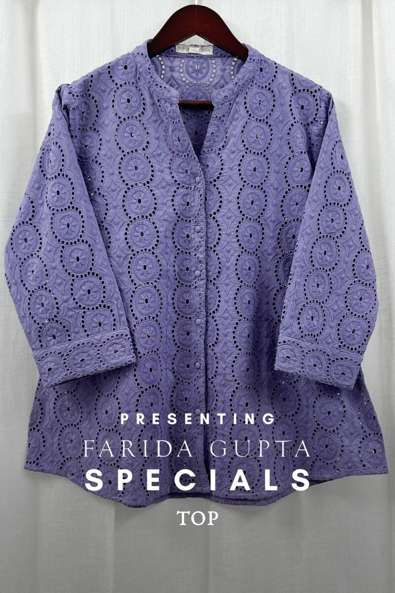 Purple Handcrafted Cotton Top