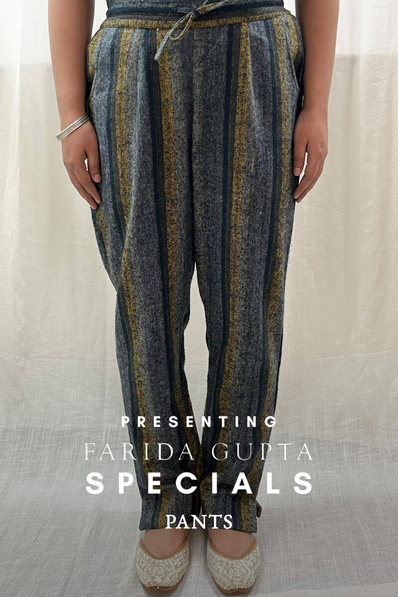 Indigo Handcrafted Handloom Cotton Pants