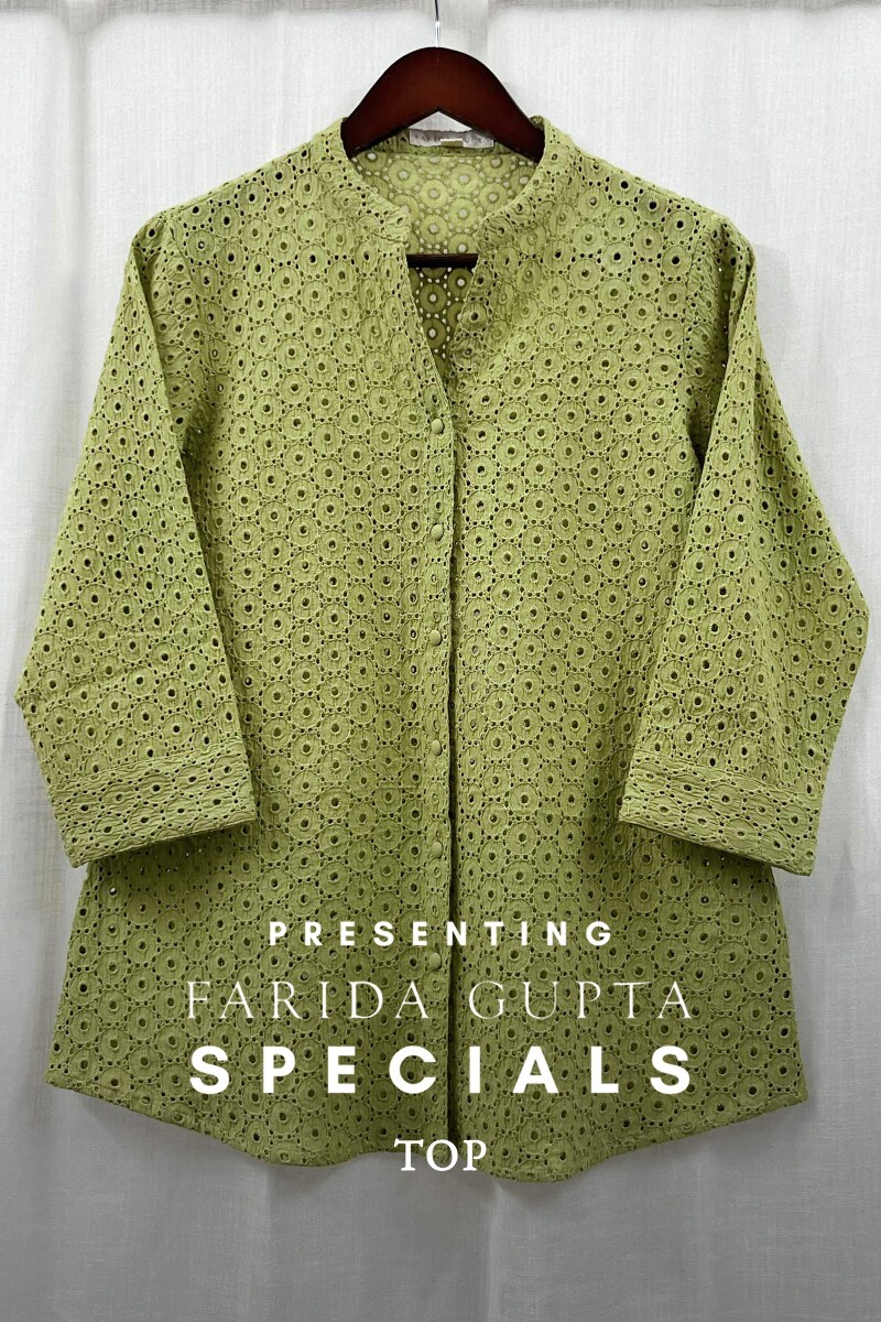 Green Handcrafted Cotton Top