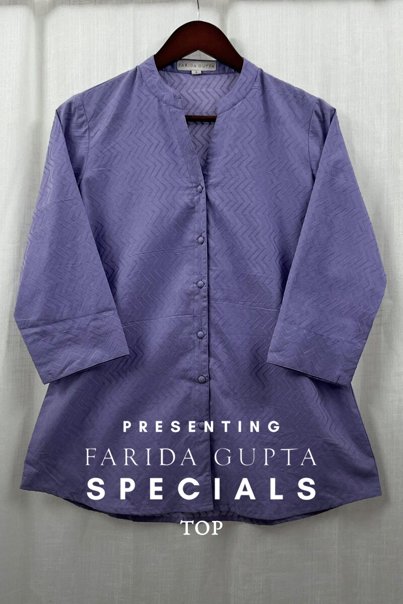 Purple Handcrafted Cotton Top