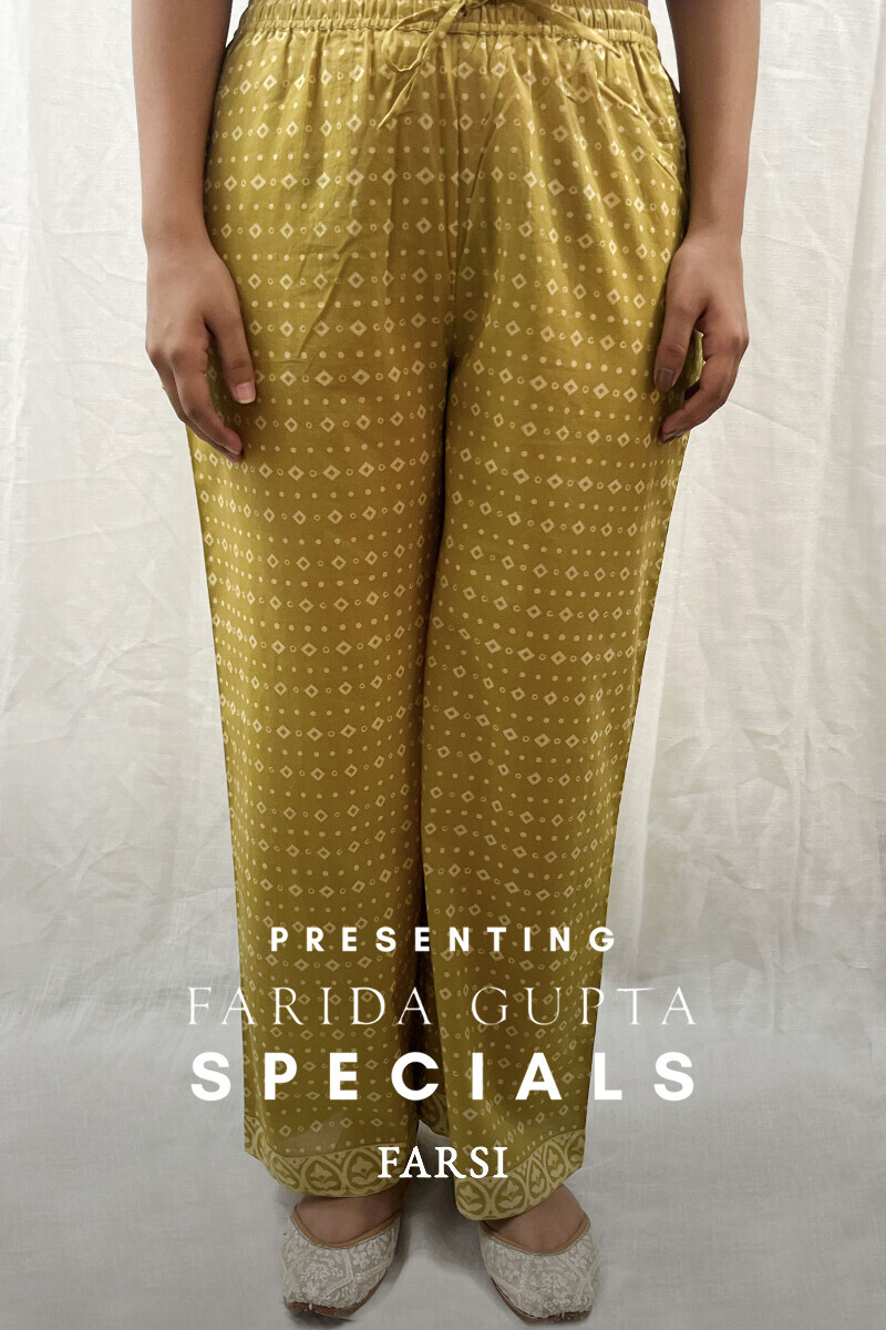 Green Printed Cotton Farsi