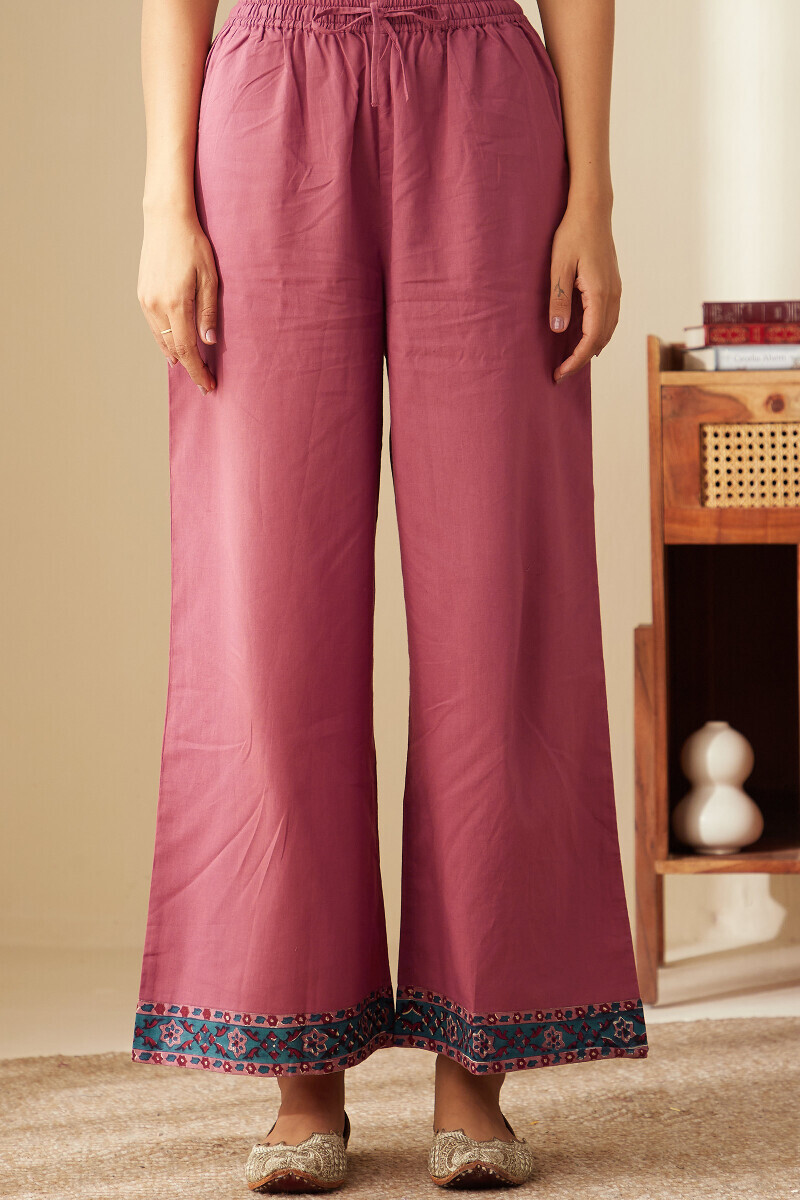 Purple Handcrafted Cotton Farsi