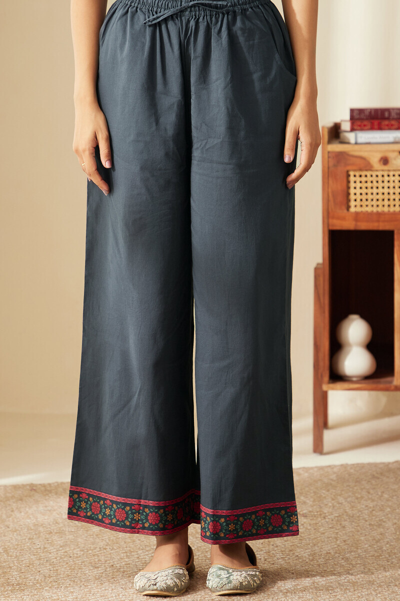 Black Handcrafted Cotton Farsi