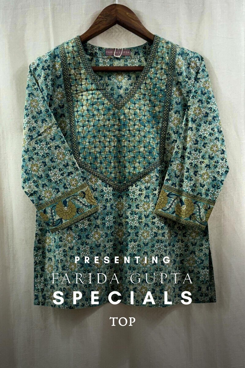 Bagru Hand Printed Cotton Top
