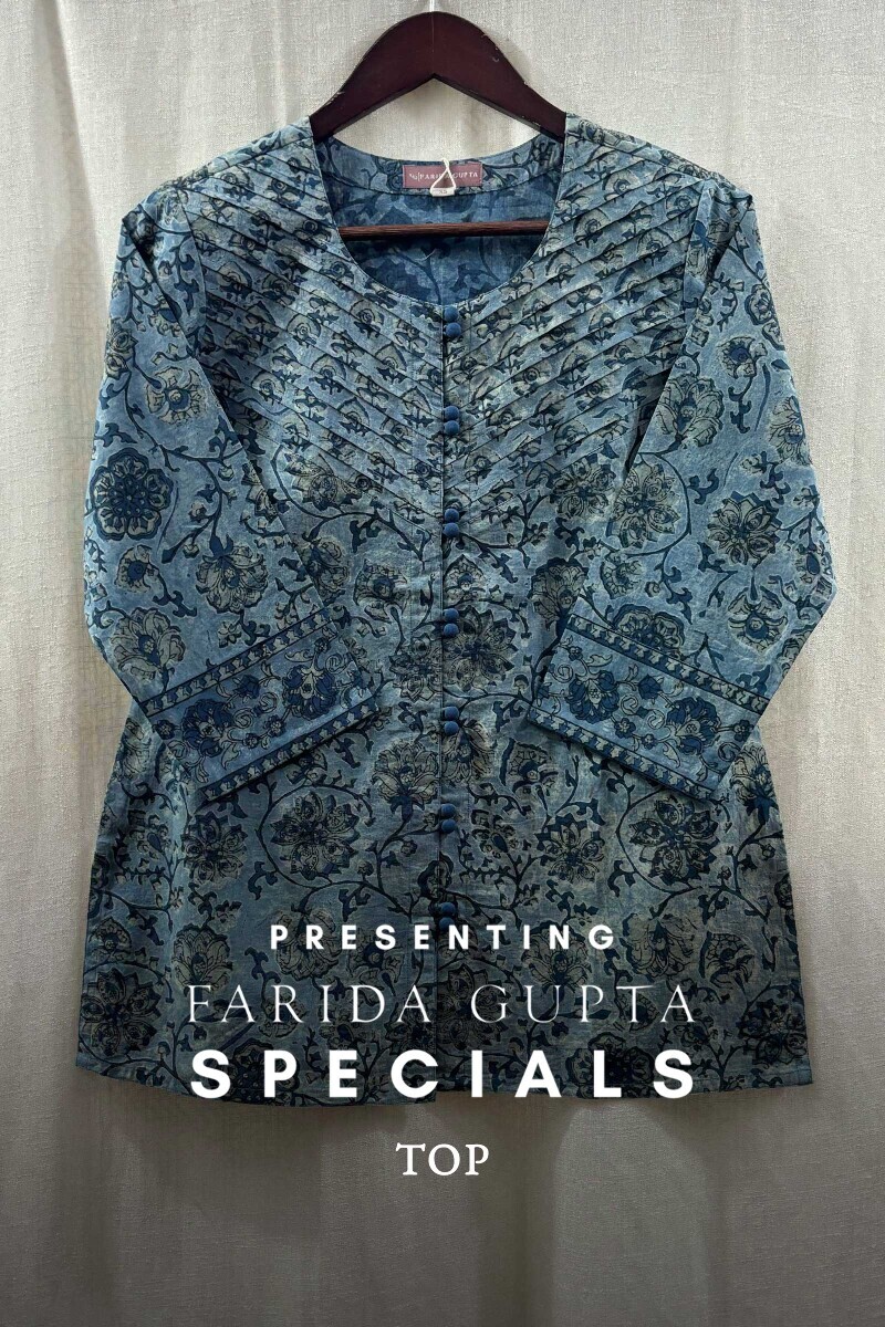 Akola Hand Block-Printed Cotton Top