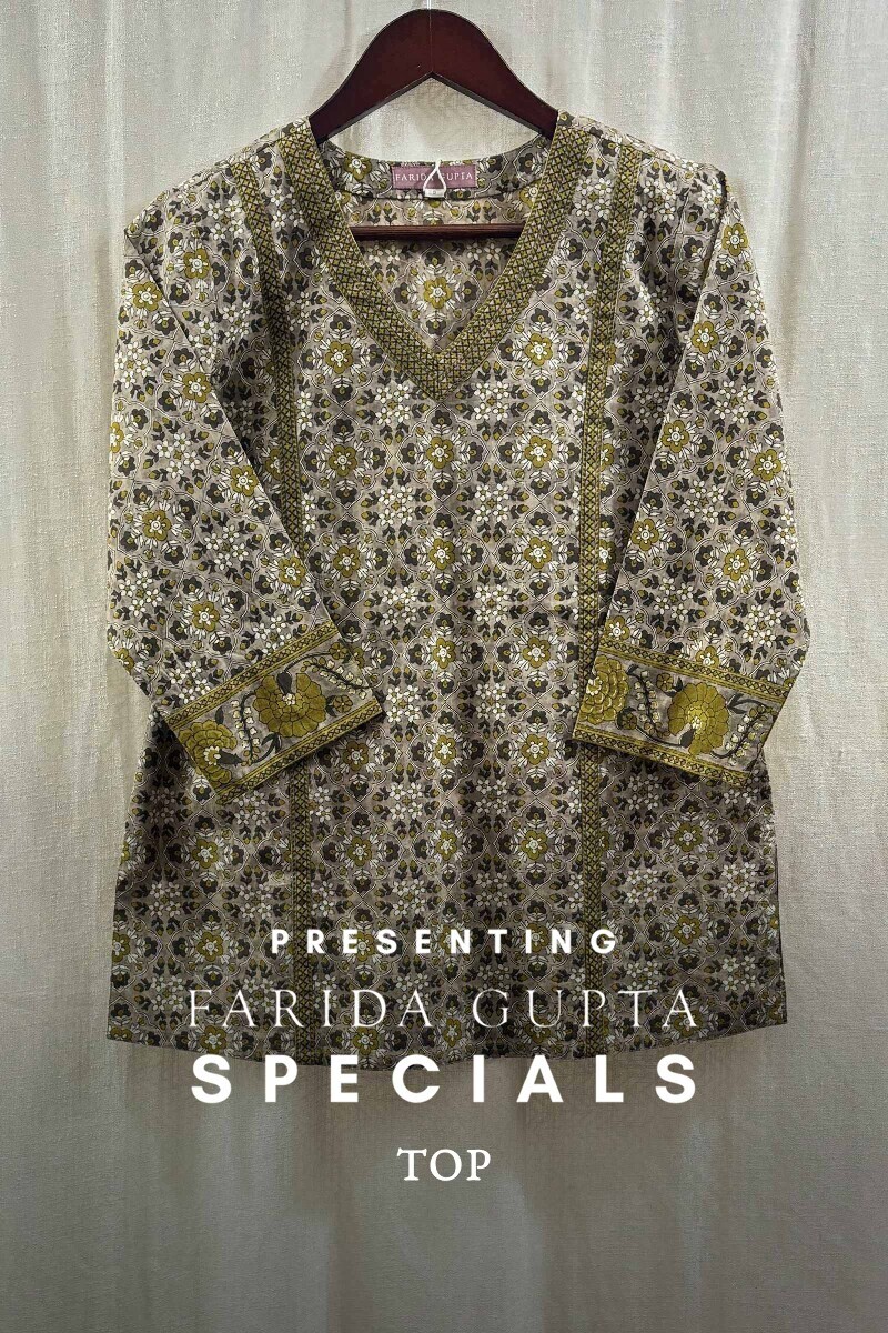 Bagru Hand Printed Cotton Top