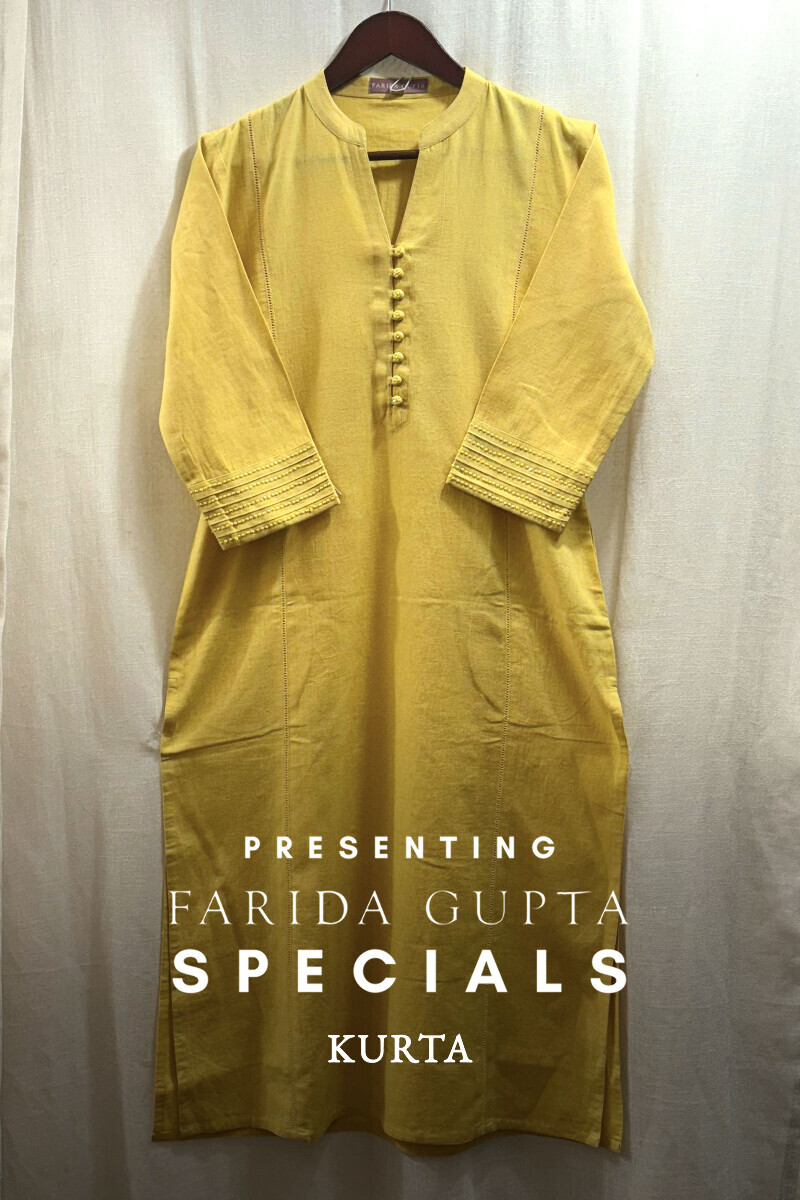 Handcrafted Cotton Straight Kurta