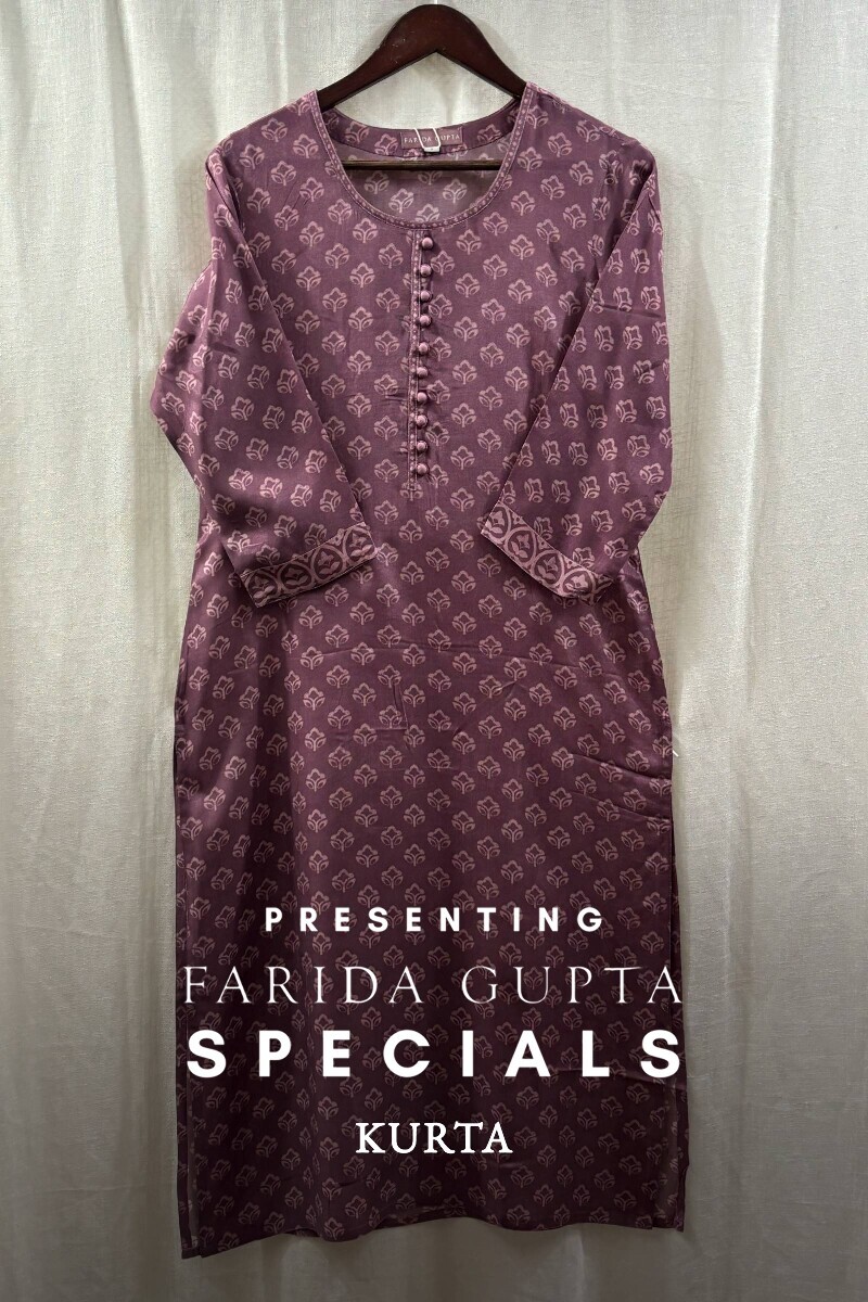 Purple Digital Kurta