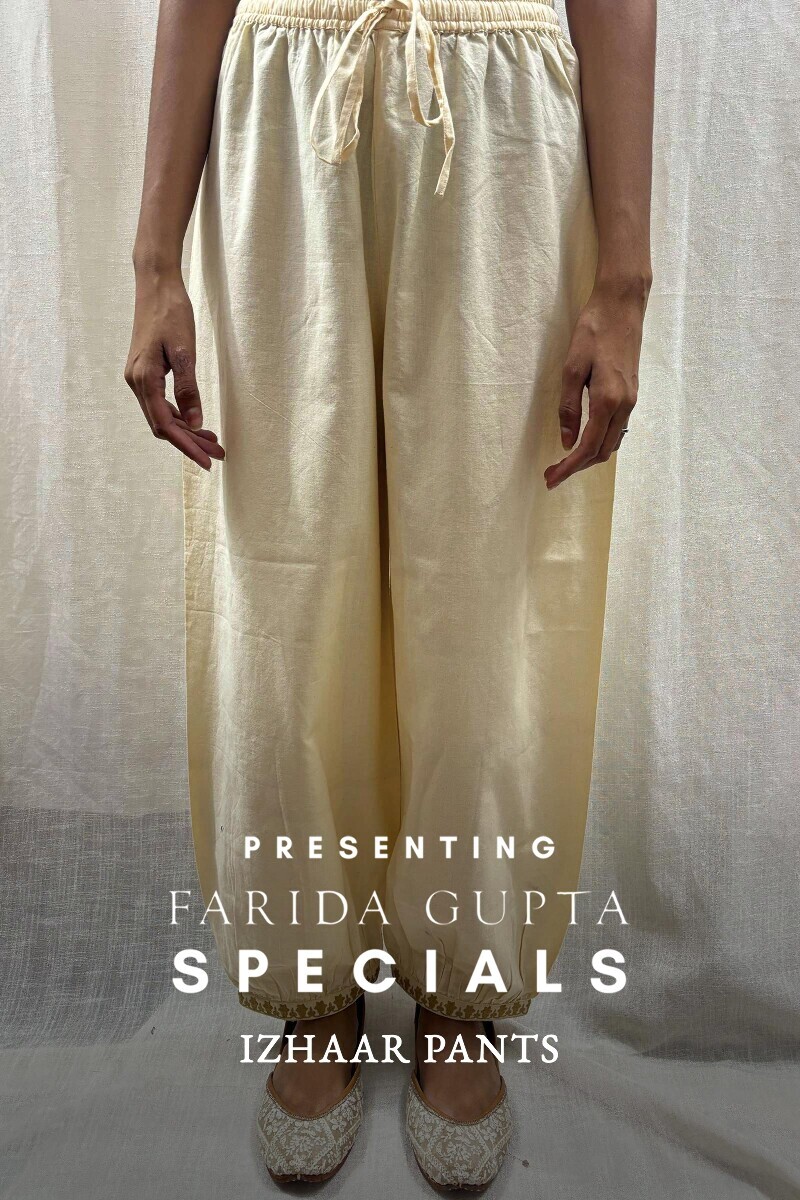 Handcrafted Cotton Izhaar Pants
