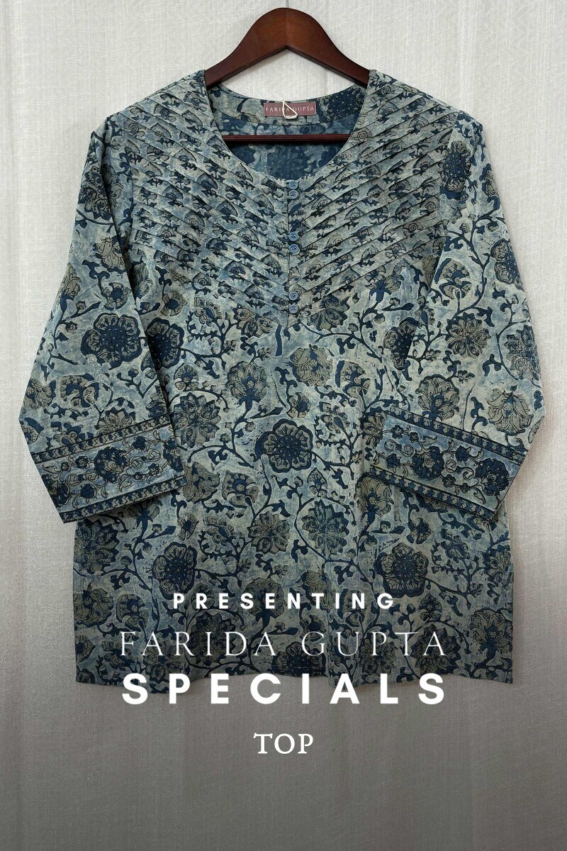 Akola Hand Block-Printed Cotton Top