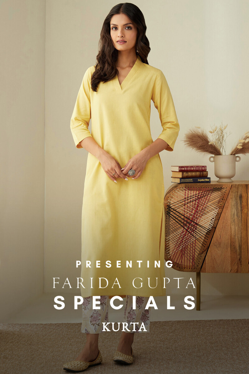 Handcrafted Cotton Straight Kurta