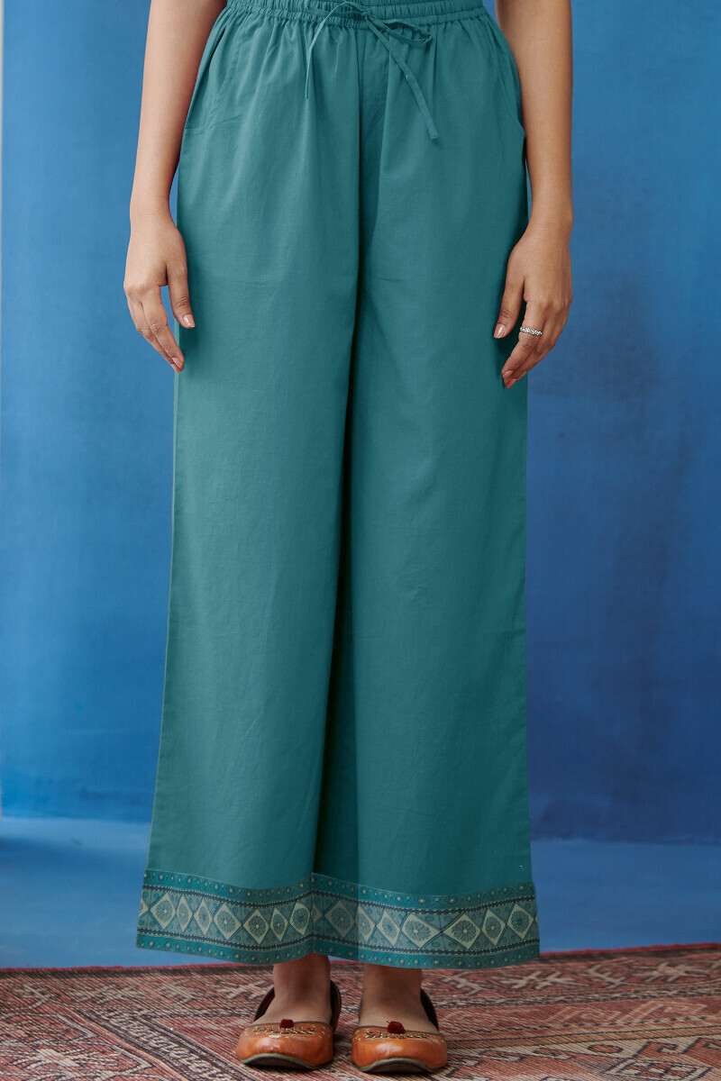 Blue Handcrafted Cotton Farsi