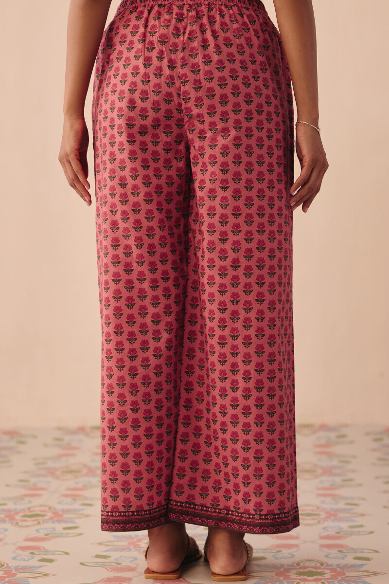 Pink Printed Cotton Farsi